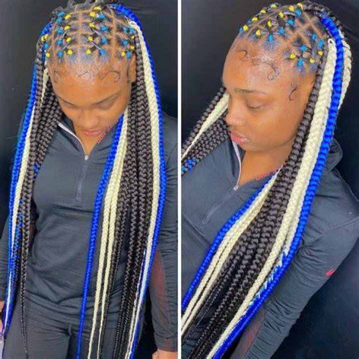 20+ Box Braids With Rubber Bands At The End Fashion Style