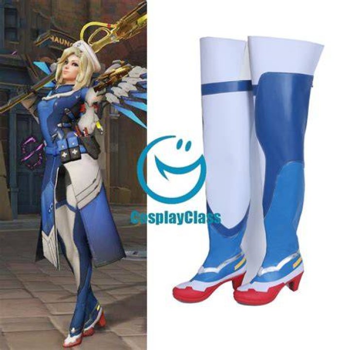 2017 OW Angela Ziegler Cosplay Costume Mercy Demon skin Outfit Adult