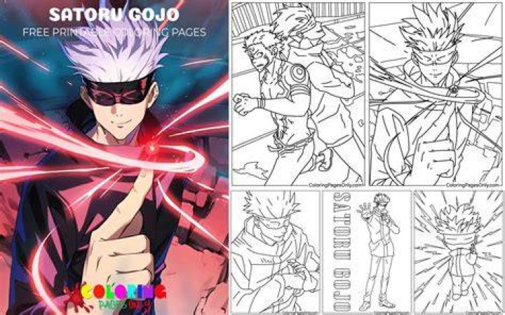 24+ Gojo Satoru Coloring Pages GarvenHosum