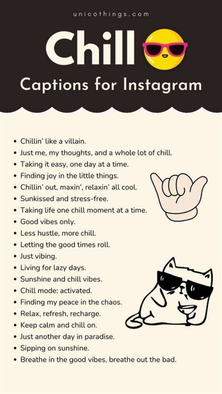 40+ chill Instagram captions and quotes for your cool photos Tuko.co.ke