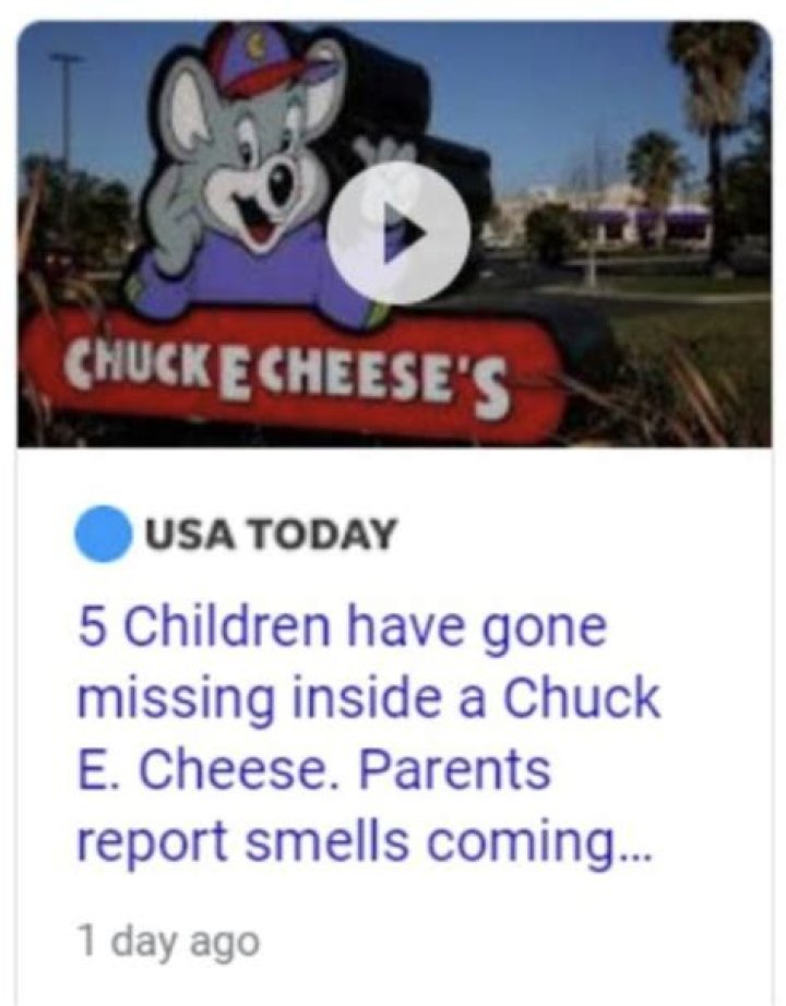 5 KIDS MISSING AT CHUCK E CHEESE!! What Happened??? YouTube