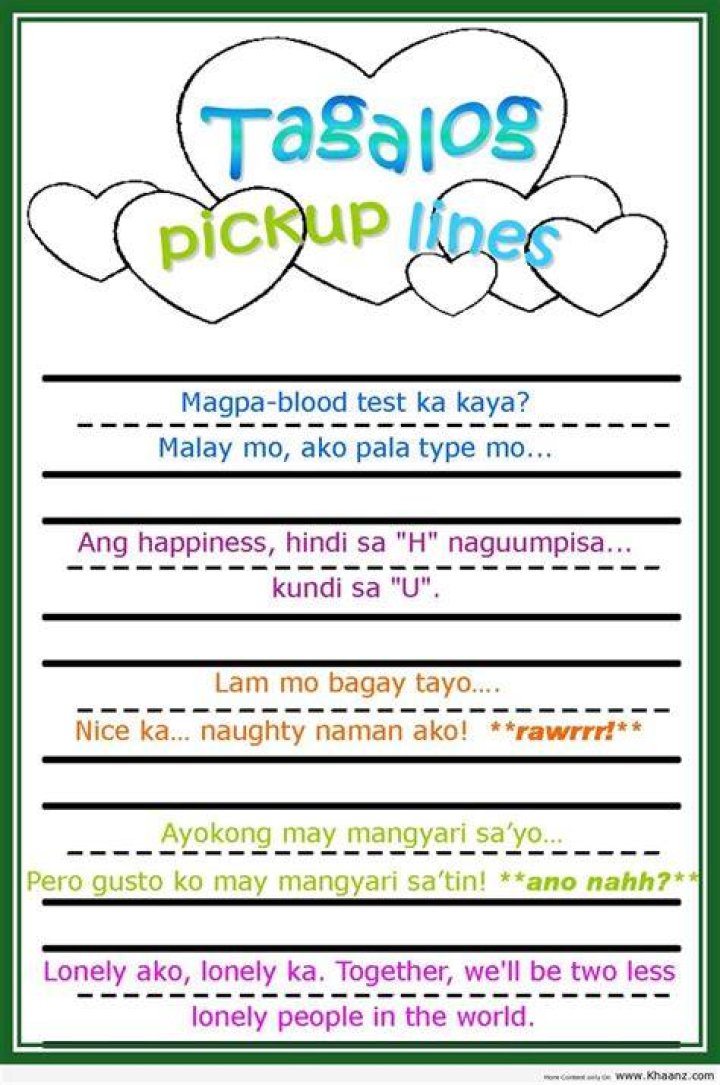 50+ Best Tagalog Pick Up Lines For Boys With Images Page 2 of 2