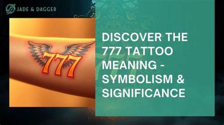 777 Tattoo Meaning & Symbolism (Gang Affiliation) Meaning Symbolism
