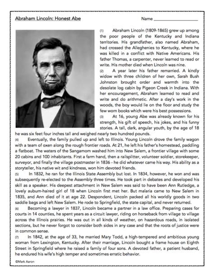 A Biography Of Abraham Lincoln And His Role In The United States Politics