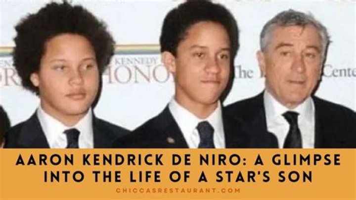 Aaron Kendrick De Niro Biography, Net Worth, Twin, Parents, Family