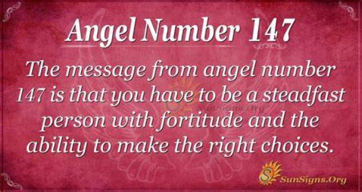 ANGEL NUMBER 147 ·