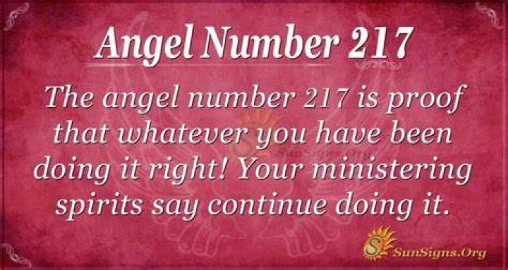ANGEL NUMBER 217 | SnogBlogy