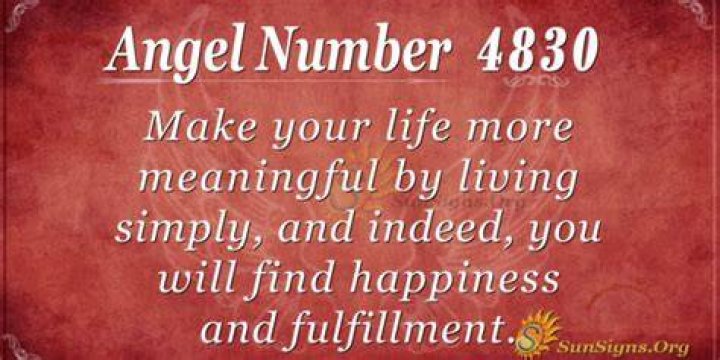 Angel Number 4830 Meaning: Embrace A Simple Life
