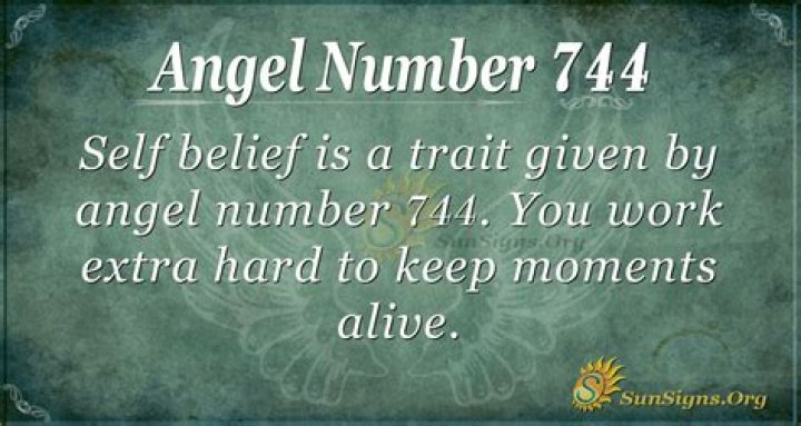 ANGEL NUMBER 744 | SnogBlogy