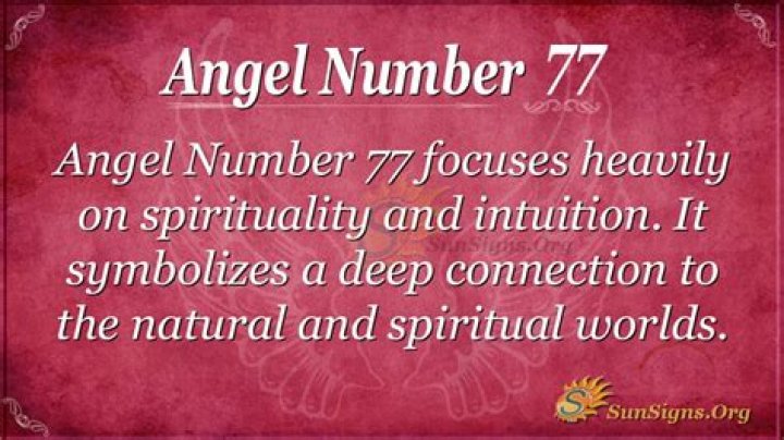 Angel Number 77