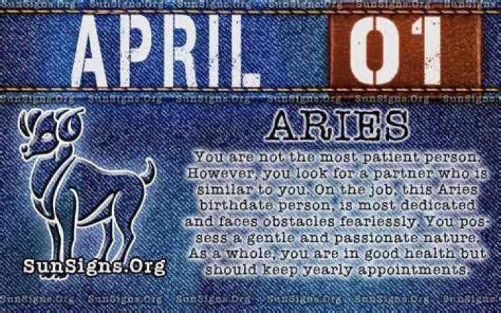 April 1 Zodiac Horoscope Birthday Personality
