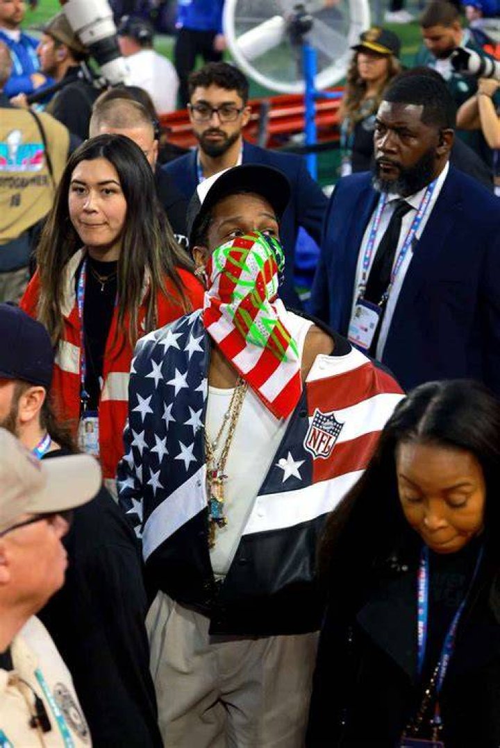 ASAP Rocky Attends 2023 Super Bowl to Watch Rihanna&rsquo;s Halftime Show As