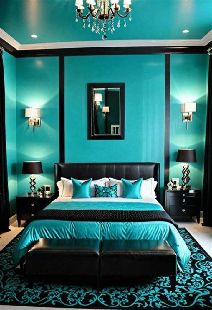 Bedroom Turquoise, House Of Turquoise, Turquoise Headboard, Teal