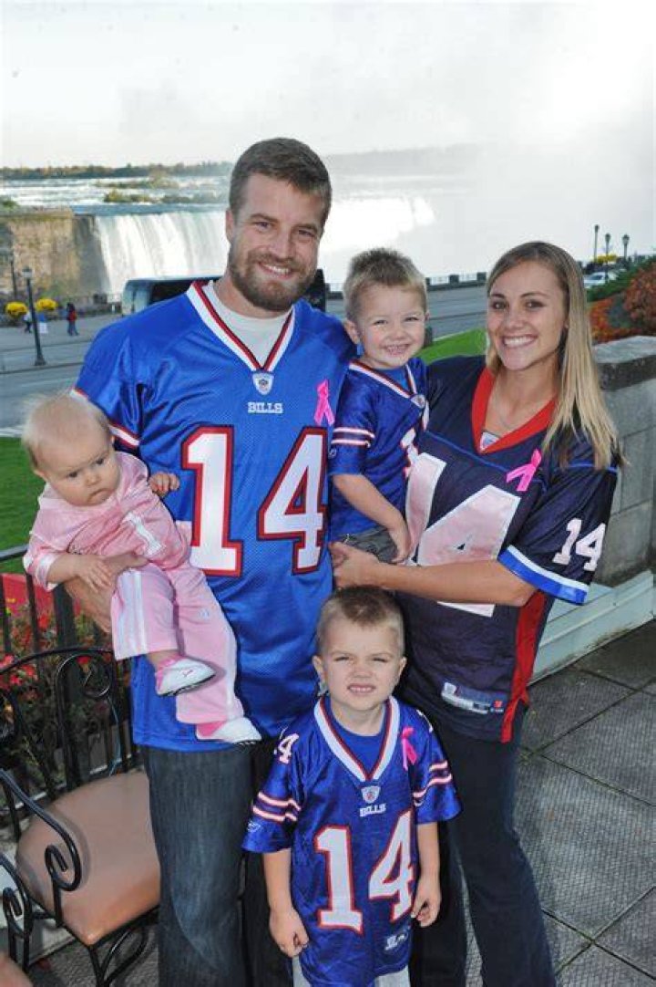 Bills QB Ryan Fitzpatrick, wife Lisa and children Brady, Tate and Lucy