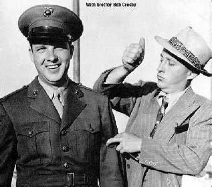 Bing Crosby with younger brother Bob. Bing crosby, Hollywood legends
