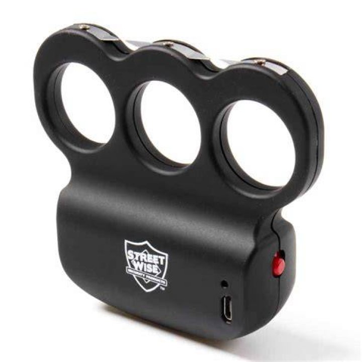 Black Knuckle Stun Gun Knuckle Duster Stun Gun Black Stun Knuckles