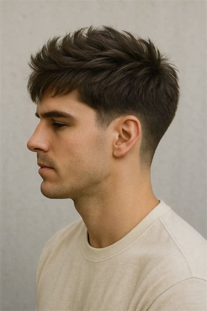 Blowout Hair Men Simple Haircut and Hairstyle