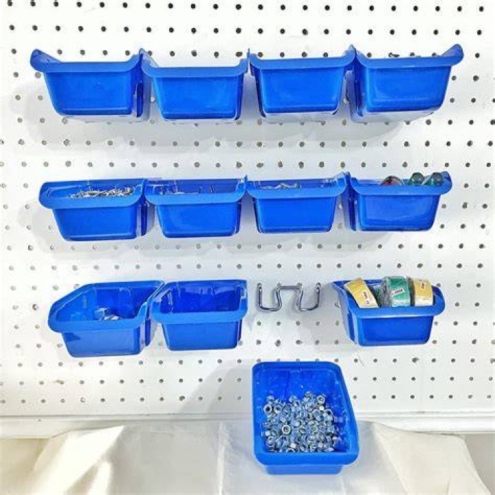 Buy Removable Pegboard Bins with Hooks 12 Peg Board Wall ed Storage
