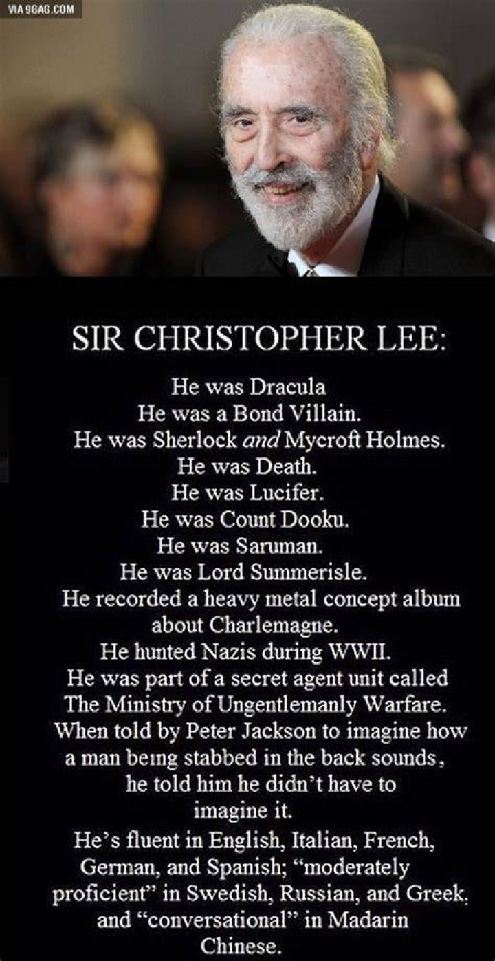 Christopher Lee a life in pictures Film The Guardian