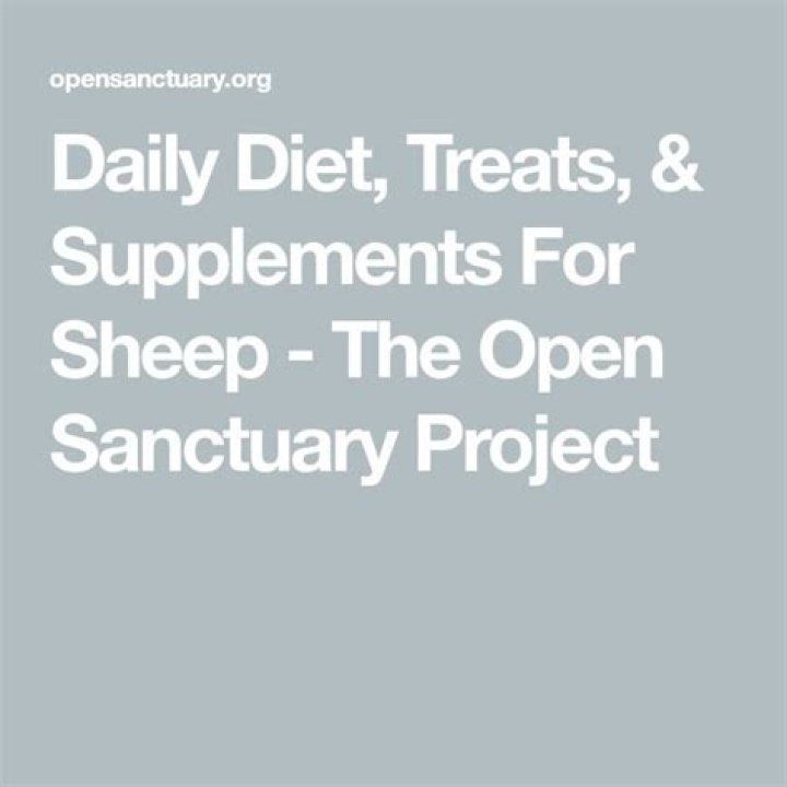 Daily Diet, Treats, & Supplements For Goats The Open Sanctuary Project