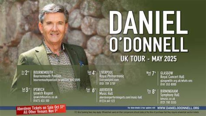 Daniel O'Donnell&rsquo;s singing his way to 60 and still loving it The