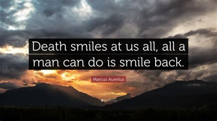 Death Smiles At Us All Quote / Quote Death Smiles At Us All All A Man