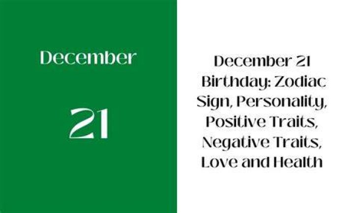 december 21 birthday personality