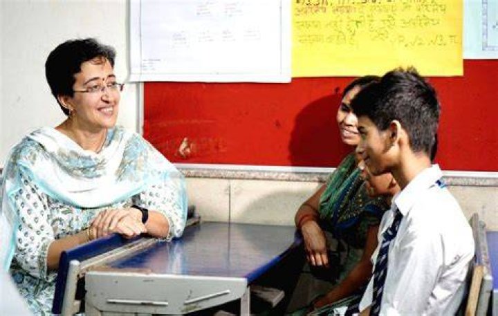 Delhi Education Minister Atishi interacts with budding entrepreneurs