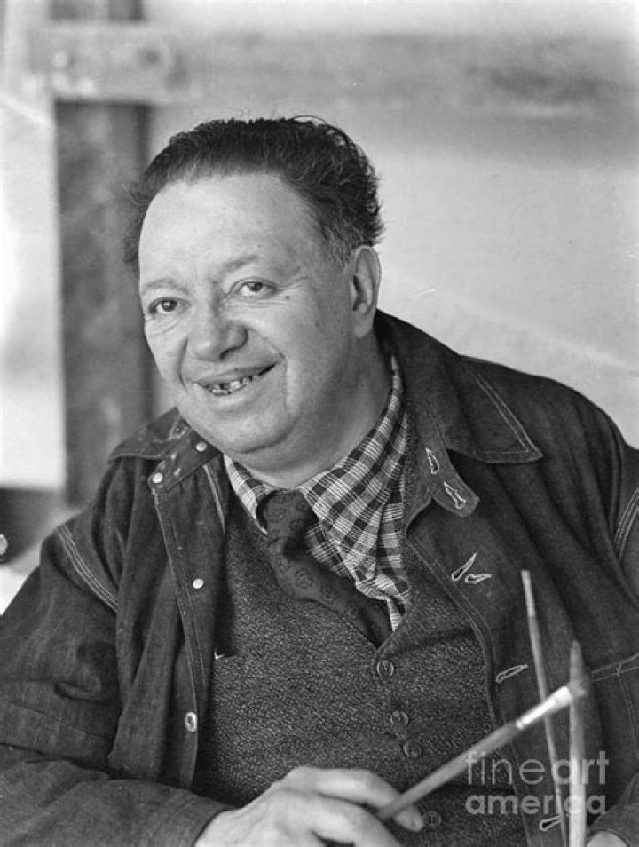 Diego Rivera Standing In Front by Bettmann