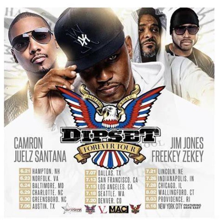 Dipset Forever Tour ft. Cam'Ron, Jim Jones, Freekey Zeekey in