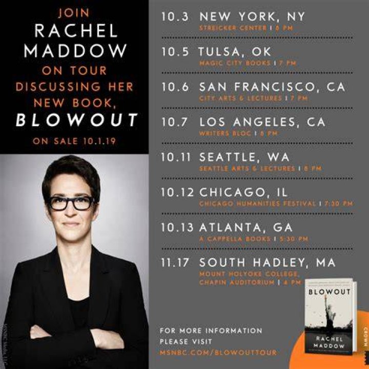 Dive Into Rachel Maddow's Book Tour