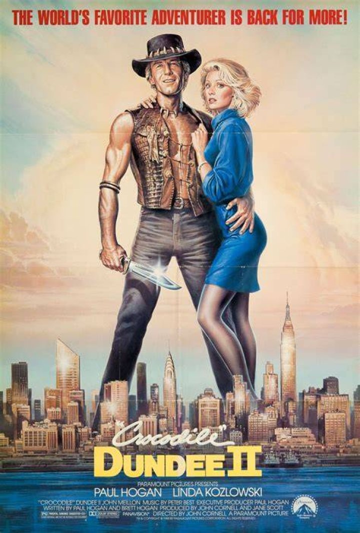 Dundee 2 poster Crocodile dundee, Movie posters, Best movie posters