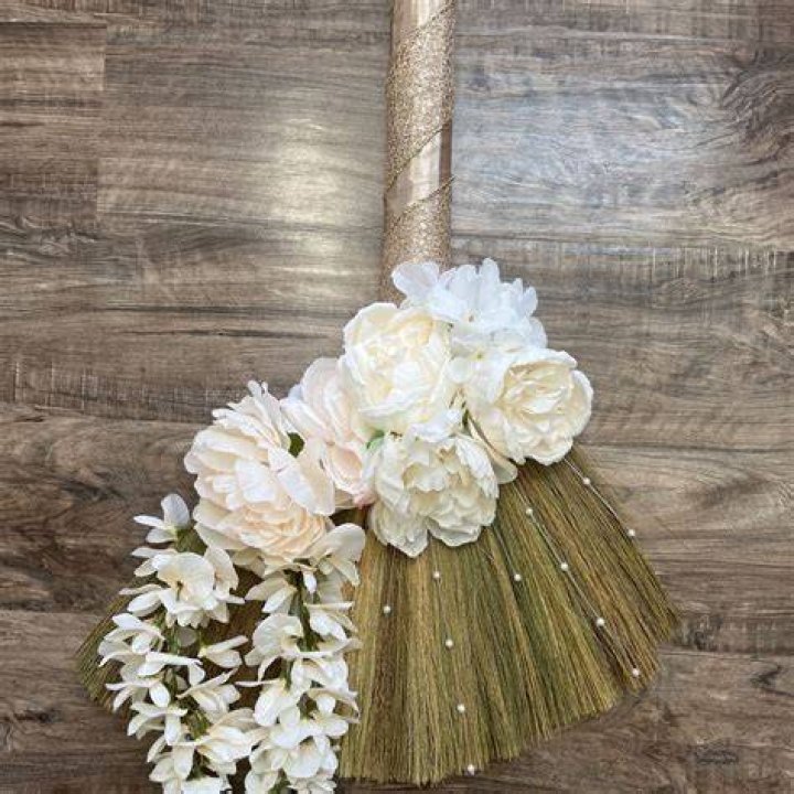Elegant Rose Wedding Broom Wedding Tradition of Jumping the Etsy in