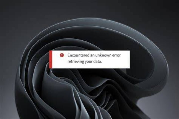 Encountered An Unknown Error Retrieving Your Data Fix!