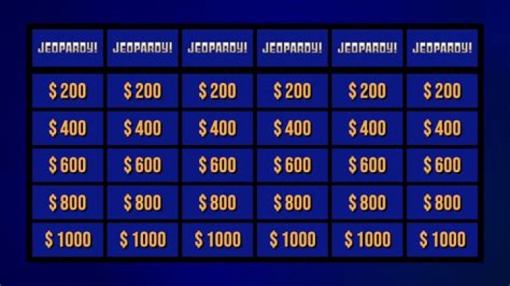 Enter Title Jeopardy Template