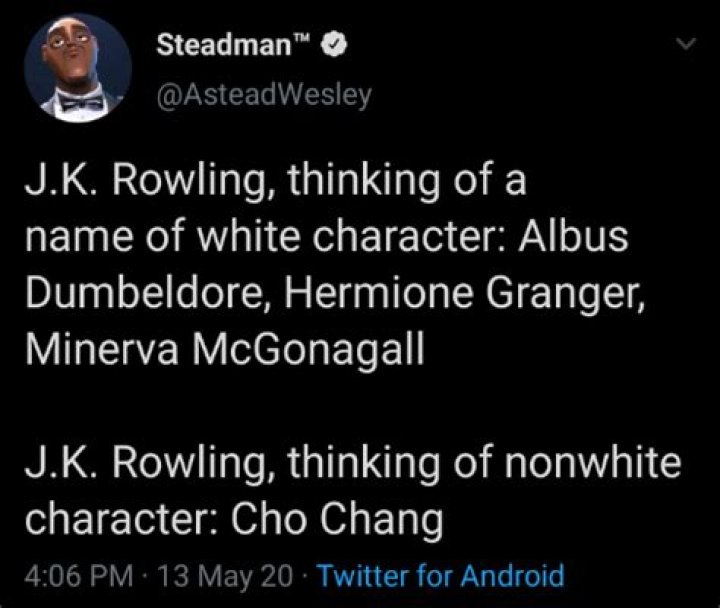 Fans Think Kingsley Shacklebolt Is A Racist Name and Not A First One For JK Rowling |
