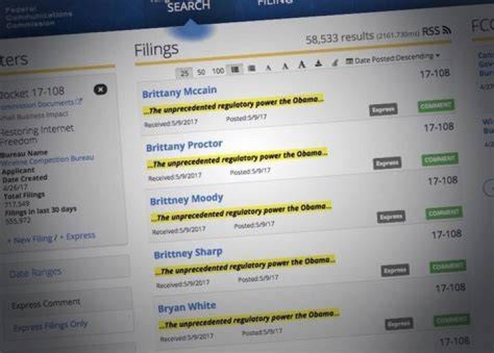 FCC Published Fake Comments by Dead Actor Patty Duke, Sean Astin's