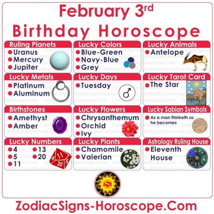 february 3 birthday personality