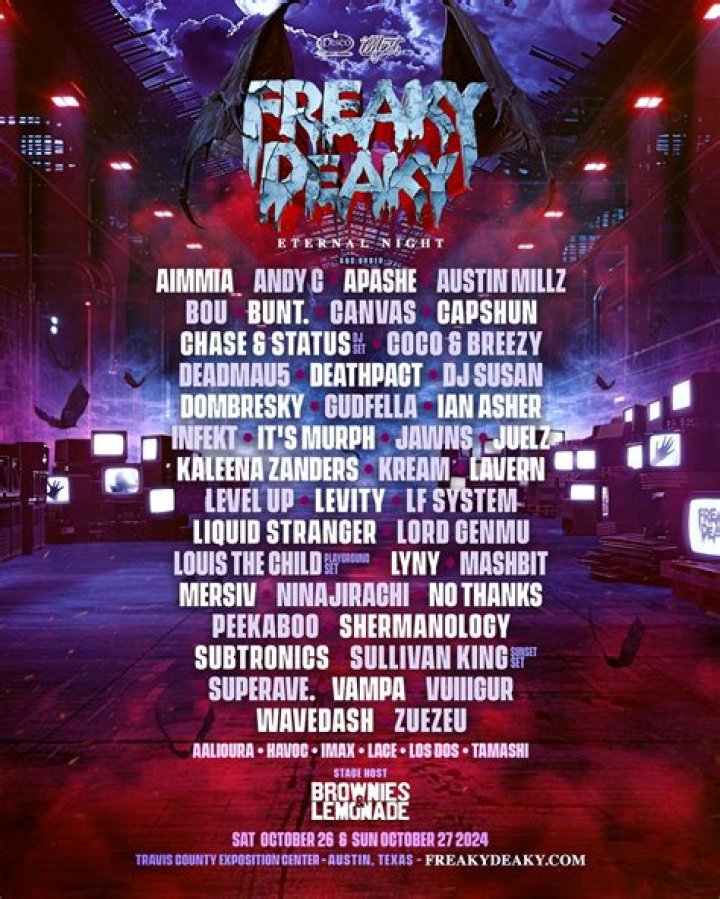 Festival Freaky Deaky Texas Austin, Tex. tickets and lineup on Oct