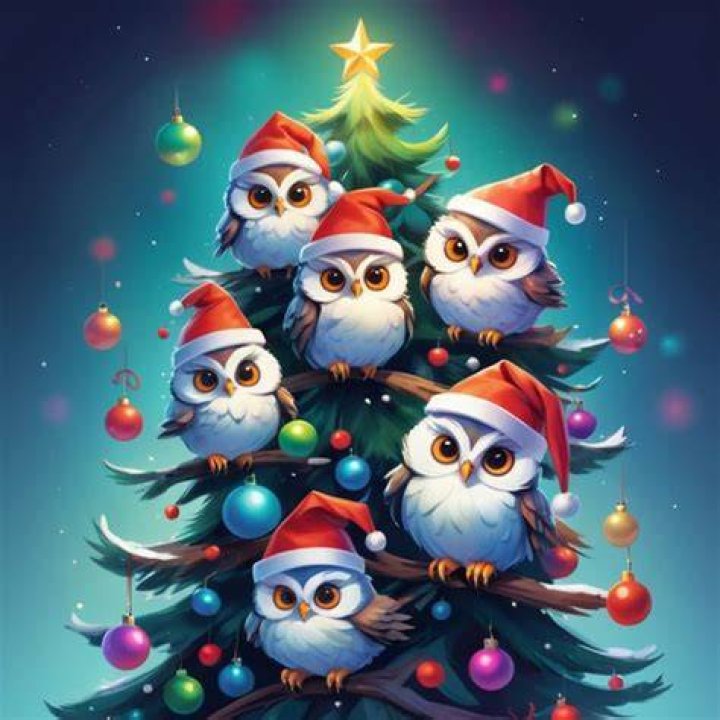 Festive Owl Owls TShirt TeePublic