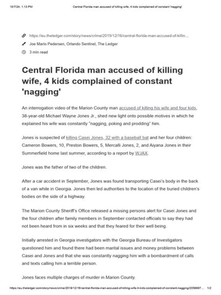 Florida wife accused of killing Disney worker husband now says 7year
