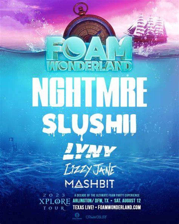 Foam Wonderland 2023 NGHTMRE, Slushii, Lyny, Lizzy Jane, MashBit at