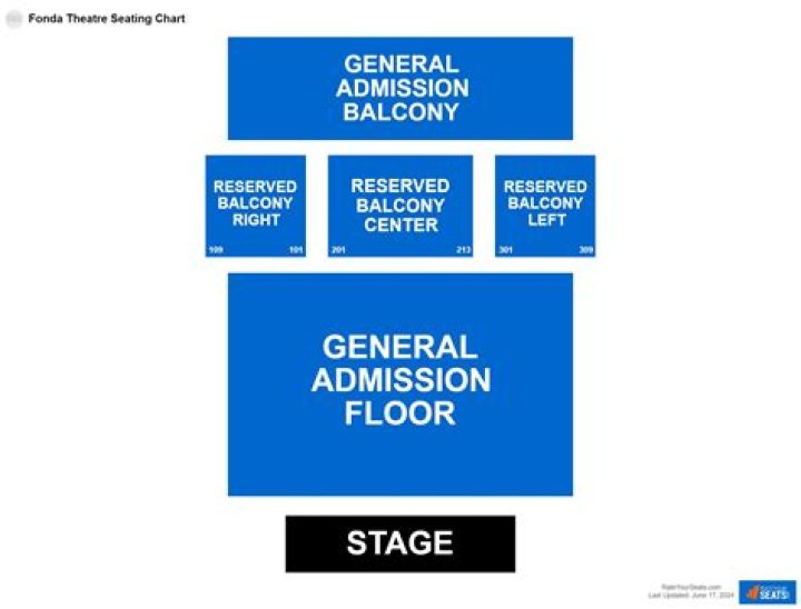 Fonda Theatre Seating