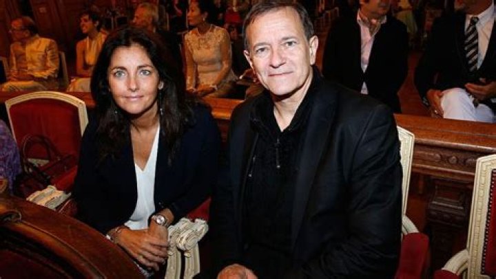 Francis Huster and wife Cristina Reali. Celebrity pictures, Fashion