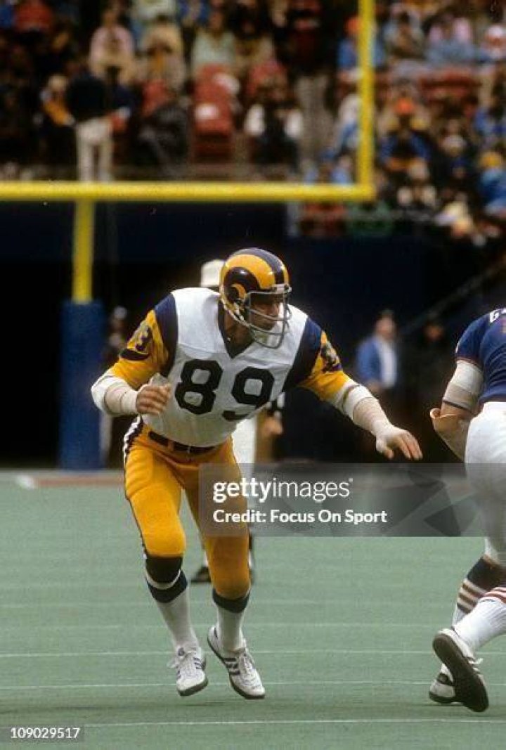 Fred Dryer / Defensive end, Los Angeles Rams, 1972. Football