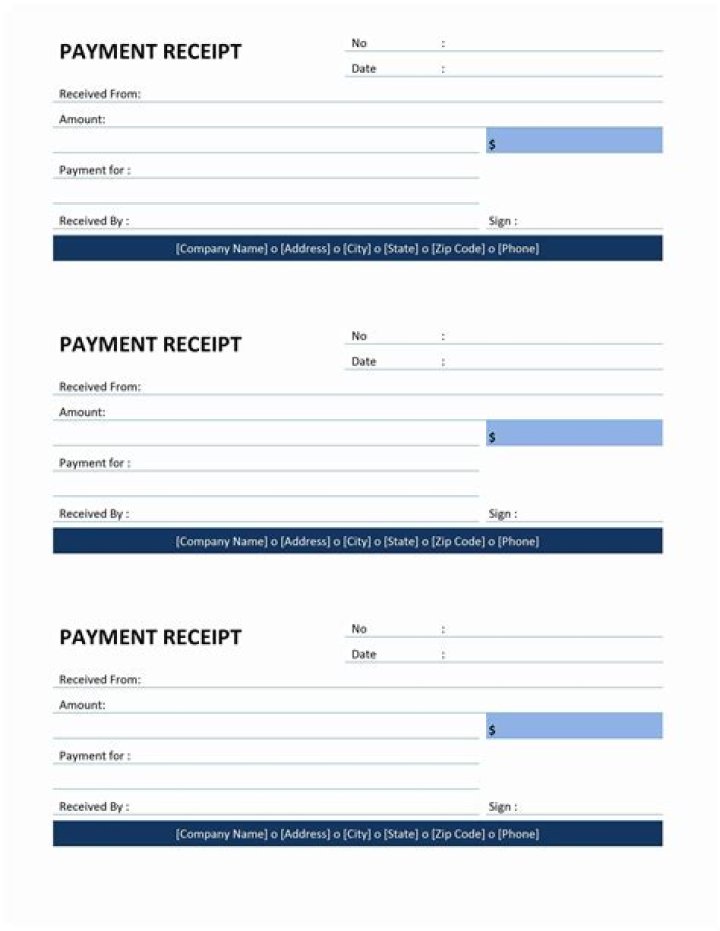 Free Printable Receipt Template Word Printable Templates
