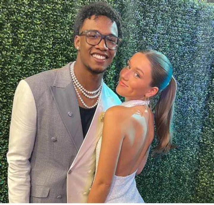 Garrett Wilson & Girlfriend Tatum Talboo Match in Black at NFL Honors