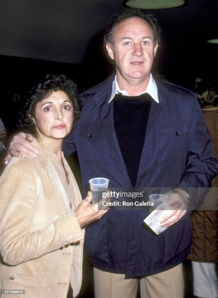 Gene Hackman and Fay Maltese during Avon Tennis Tournament VIP