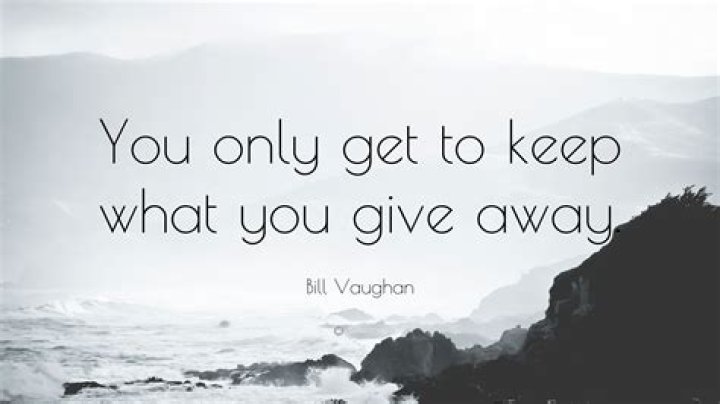 Give It Away to Keep It