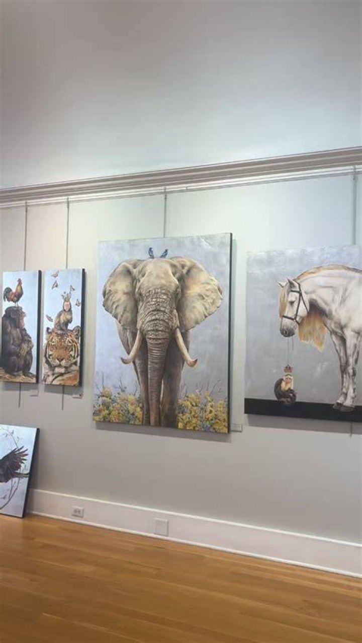 Her love of painting began in childhood, blossomed after retirement